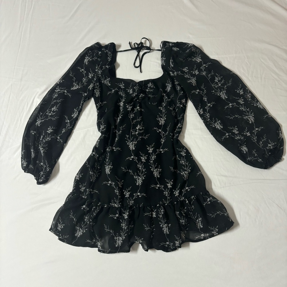 F21 Floral Dress with Open Back